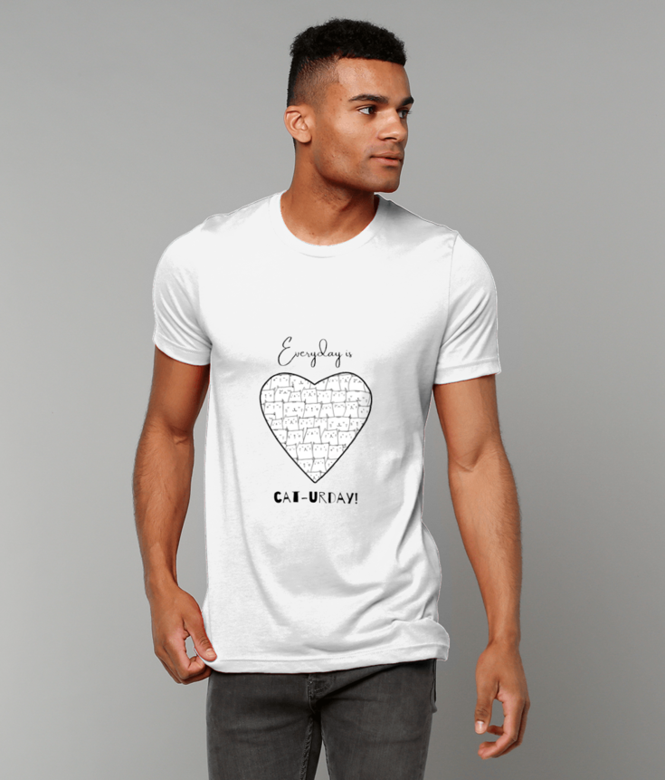 I Heart Cats Unisex T-Shirt – 100% Cotton