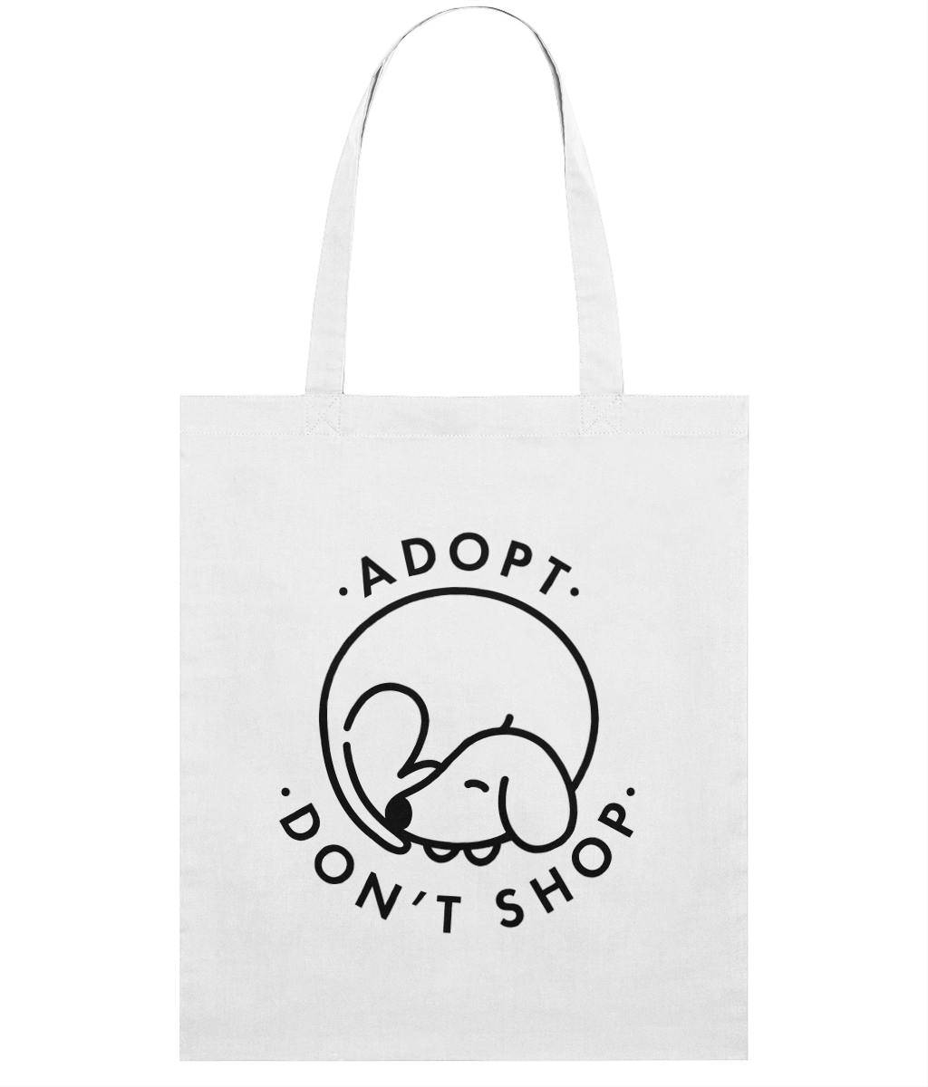 'Adopt Don't Shop' Light Tote Bag