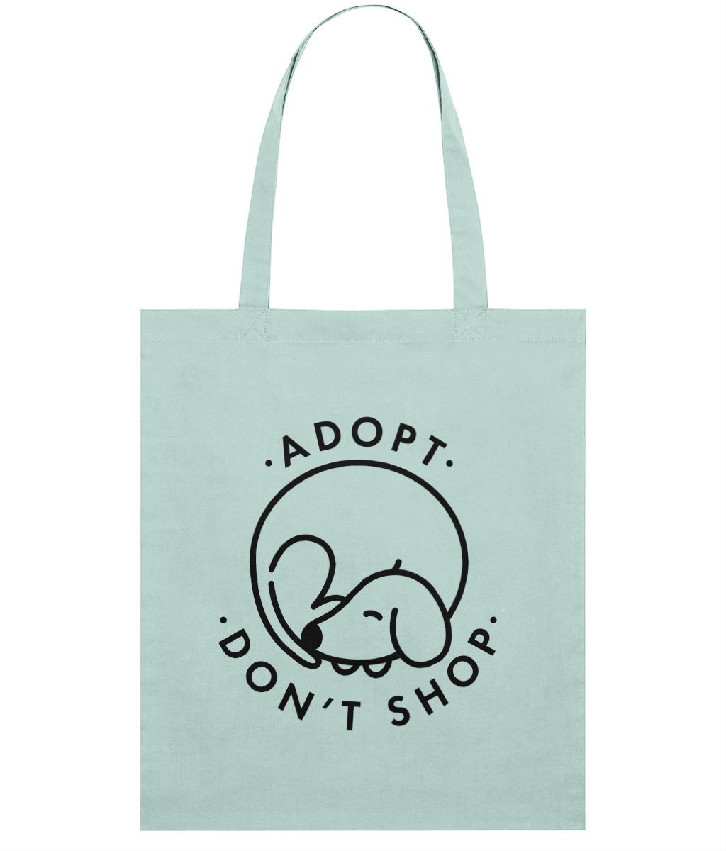 'Adopt Don't Shop' Light Tote Bag
