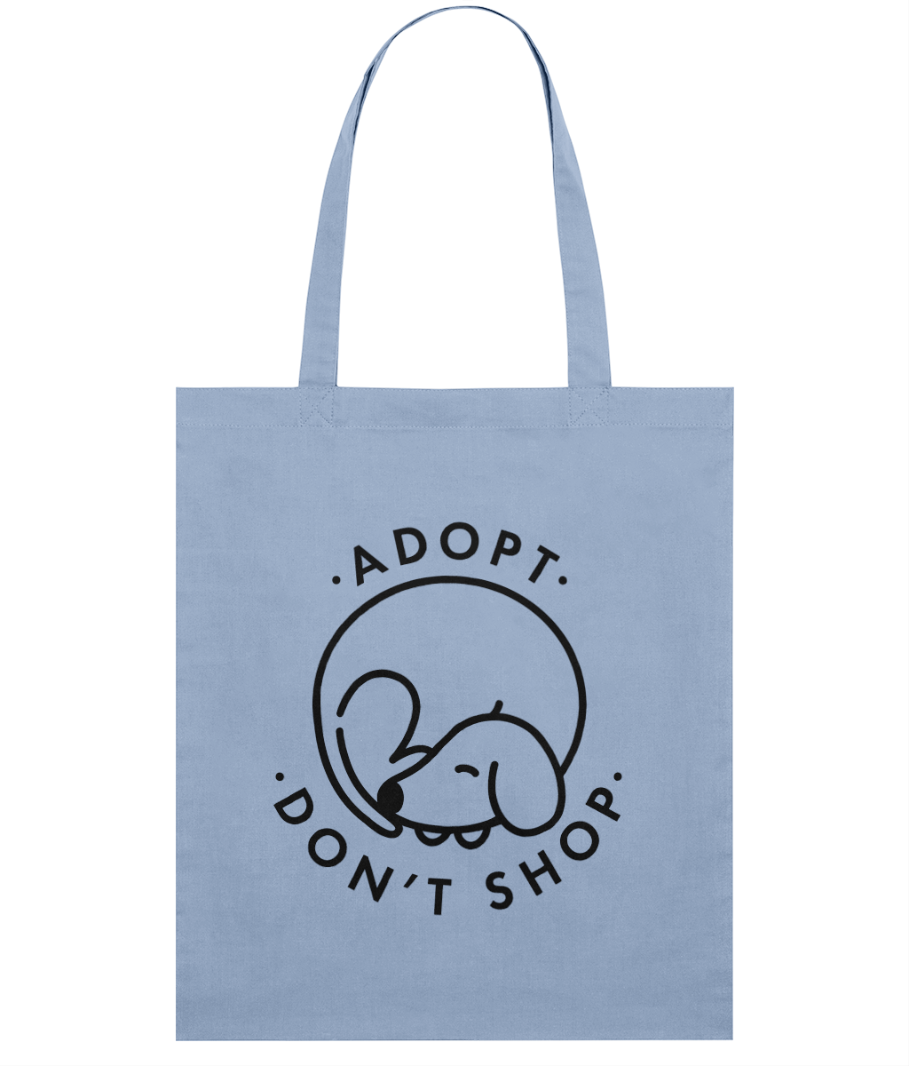 'Adopt Don't Shop' Light Tote Bag