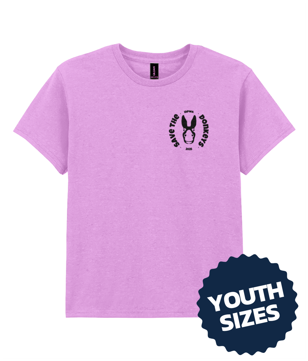 IAPWA 'Save the Donkeys' Youth 2025 Charity Cotton T-shirt
