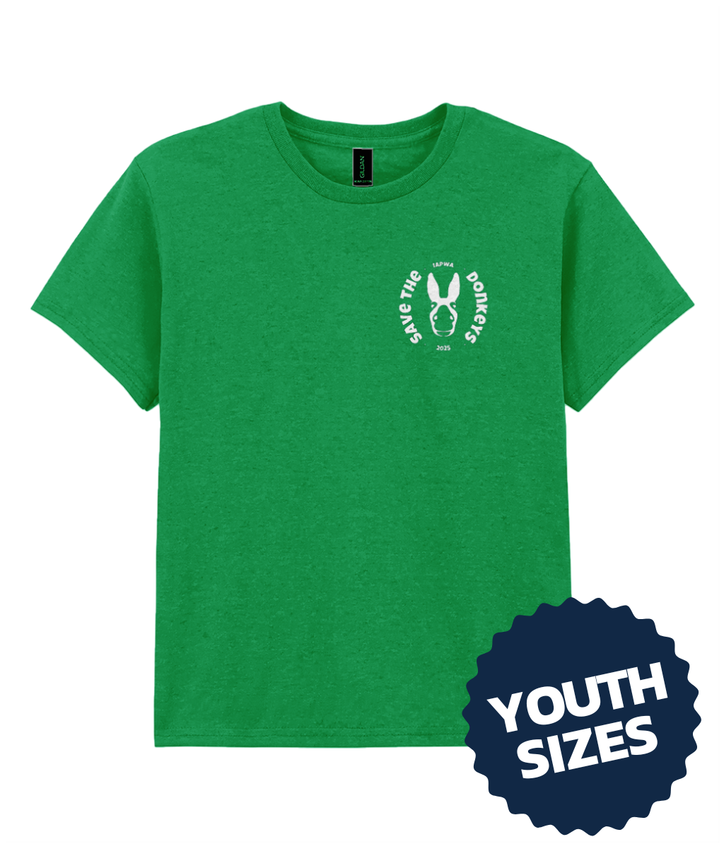IAPWA 'Save the Donkeys' Youth 2025 Charity Cotton T-shirt