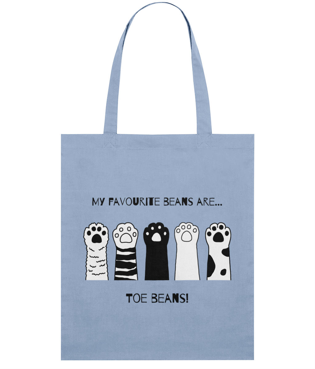Cat Toe Beans Light Tote Bag – 100% Organic Cotton