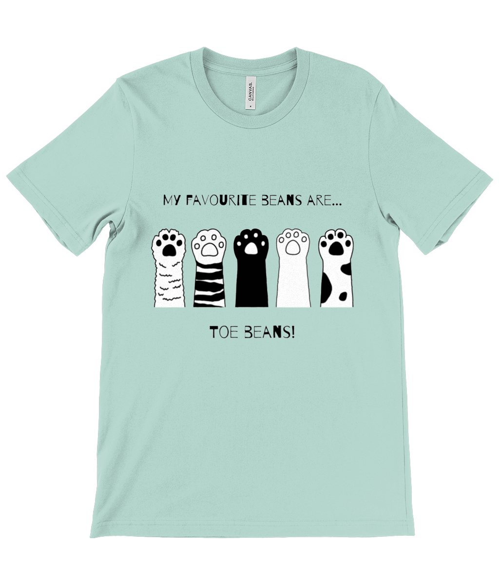 Cat Toe Beans Unisex T-Shirt – 100% Cotton