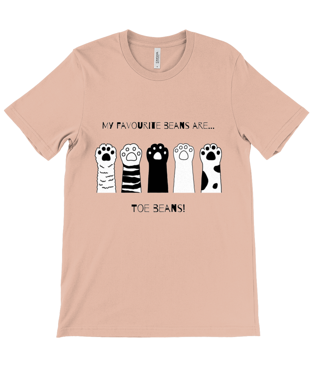 Cat Toe Beans Unisex T-Shirt – 100% Cotton
