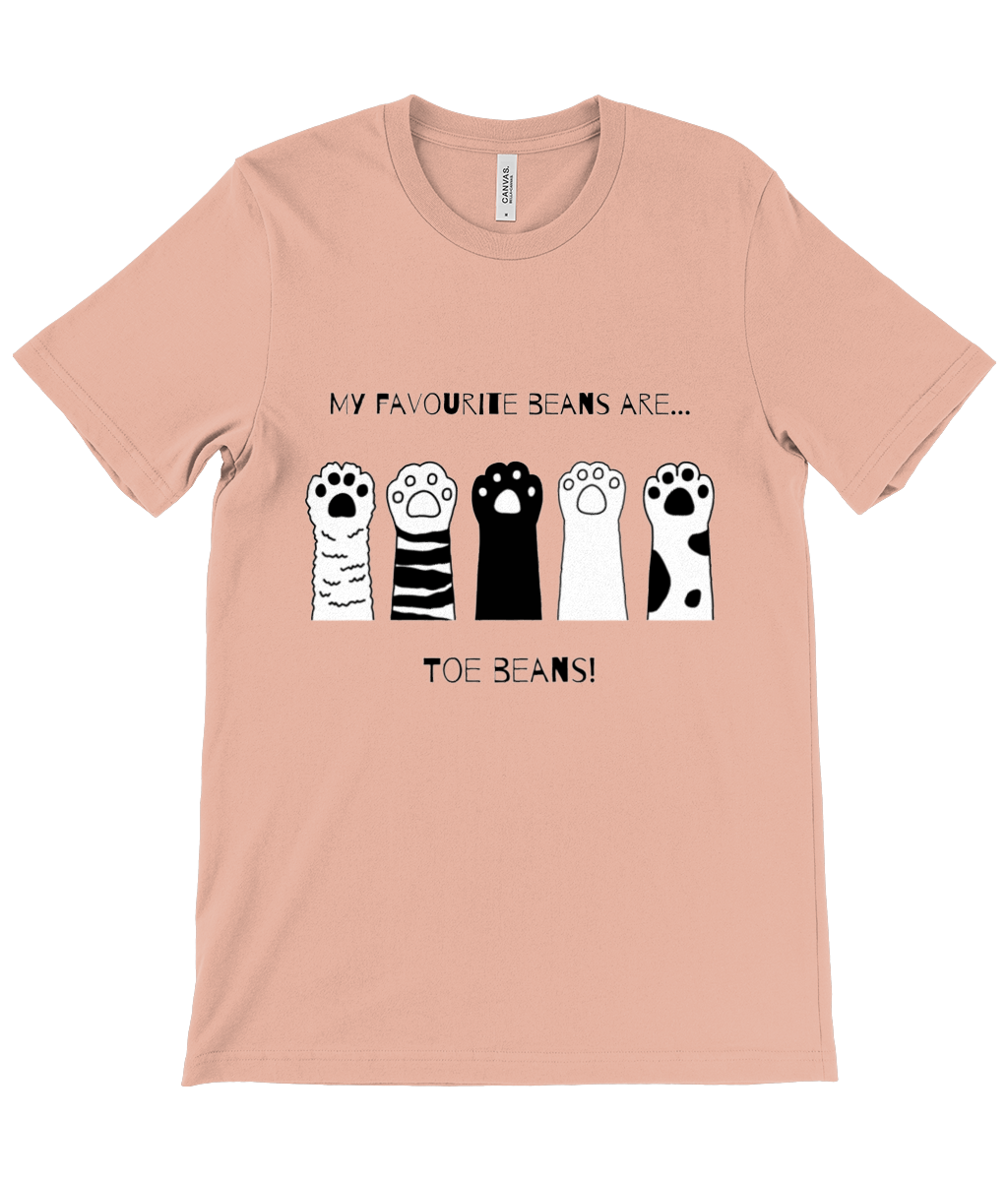 Cat Toe Beans Unisex T-Shirt – 100% Cotton
