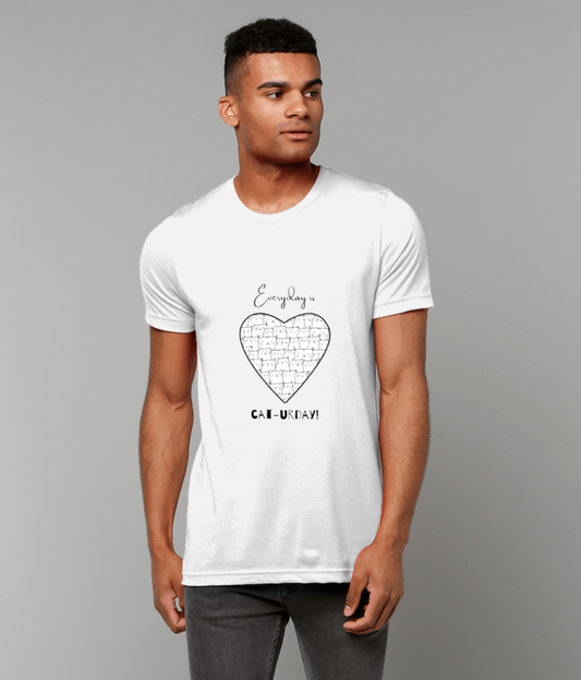 I Heart Cats Unisex T-Shirt – 100% Cotton