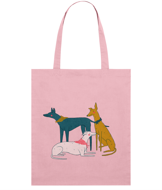 "Greyhound Girl Gang" Tote Bag by Kaila Elders | Eco-Friendly Dog Lover's Tote