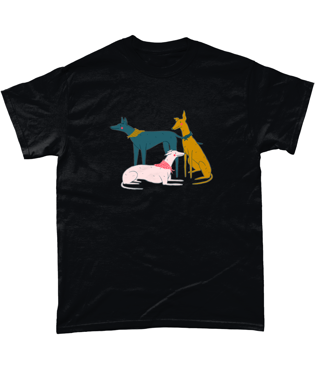 "Greyhound Girl Gang" T-Shirt by Kaila Elders | Dog Lover's Tee