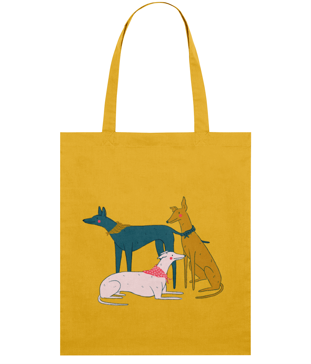 "Greyhound Girl Gang" Tote Bag by Kaila Elders | Eco-Friendly Dog Lover's Tote