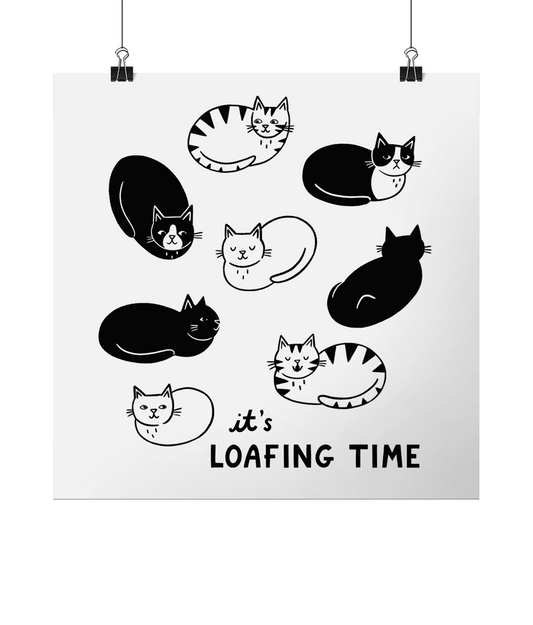 "It’s Loafing Time" print by Nat Ellis |  8” Square Lustre Art Print