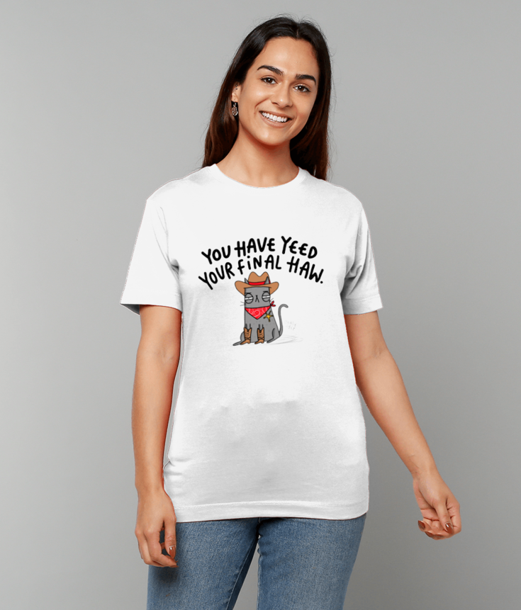 "Yee Haw" T-shirt by Katie Abey | 100% Cotton & Eco-friendly