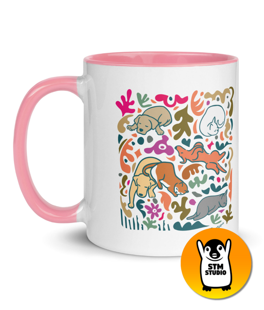 “Nap time, not cage time” mug by STM Studio | Charity mug for animal lovers