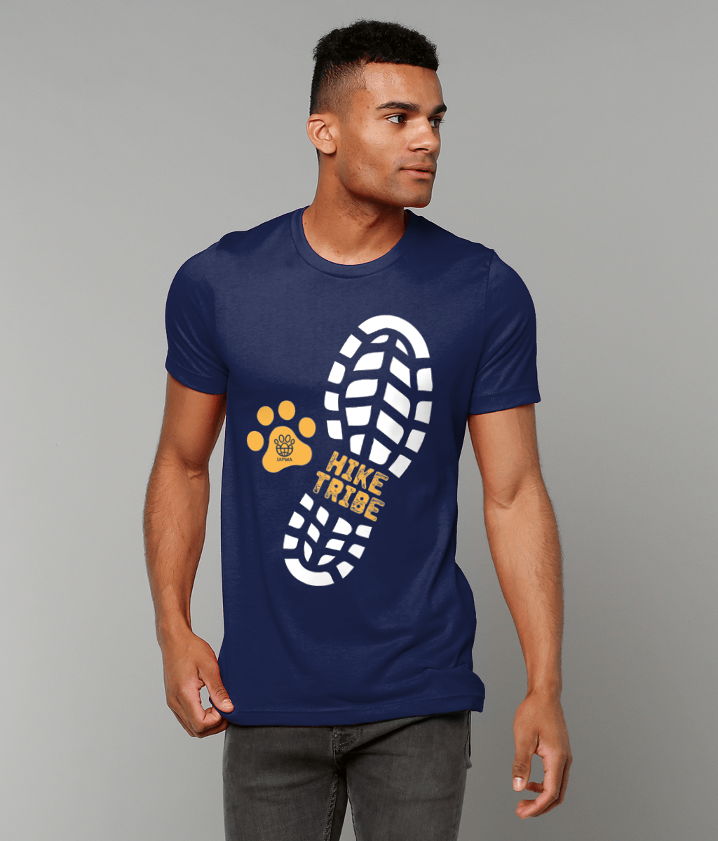 Hike Tribe Unisex Blue T-Shirt - Dog Lovers & Outdoor Adventures | Eco-Friendly