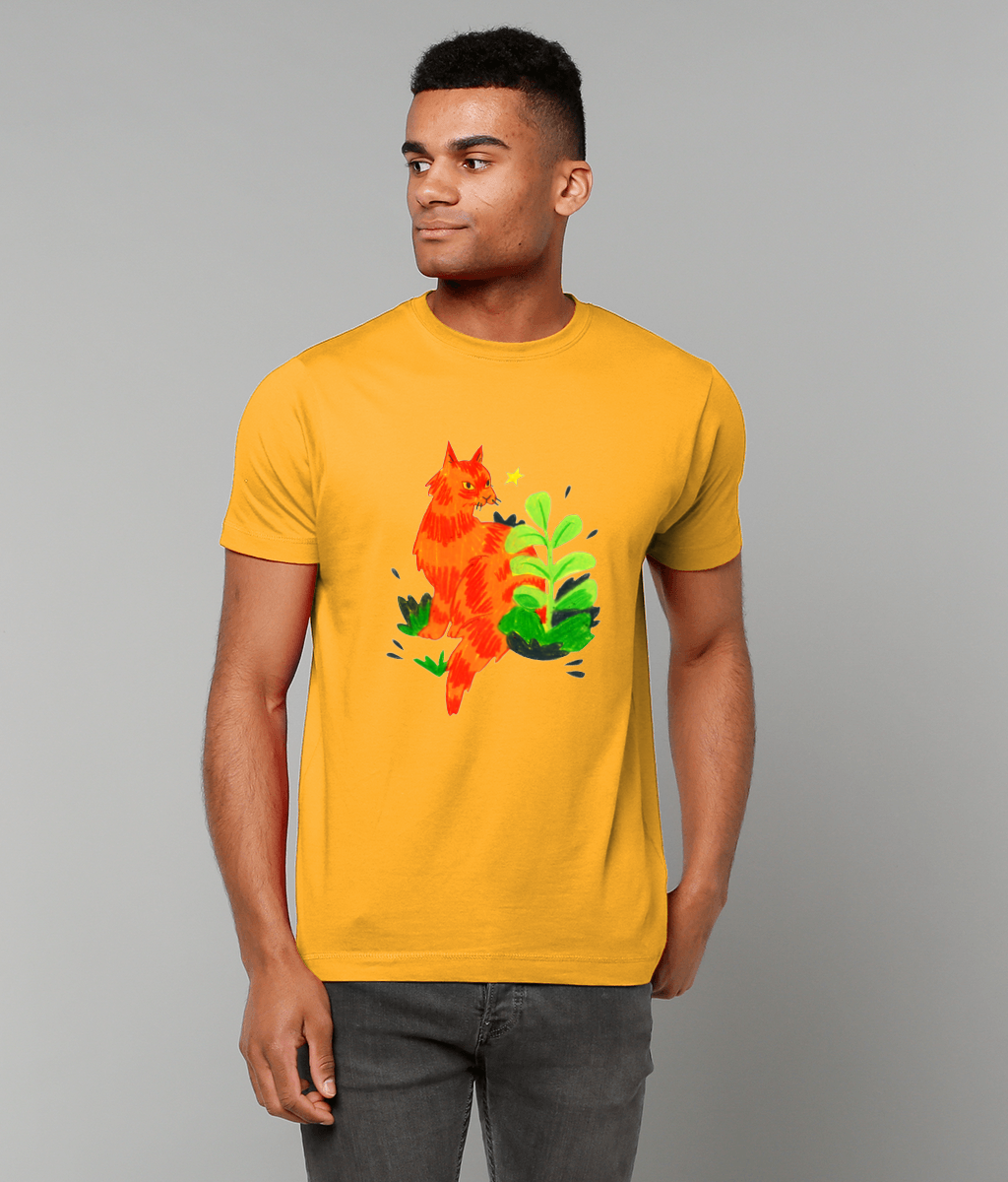 "Orange Cat" T-Shirt by Phoebe Dee | 100% Cotton & eco-friendly