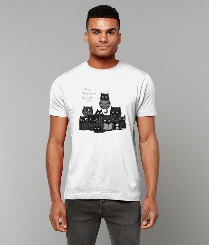 "The Floof Collective" T-Shirt by Purr.In.Ink | Black text | 100% cotton & eco-friendly