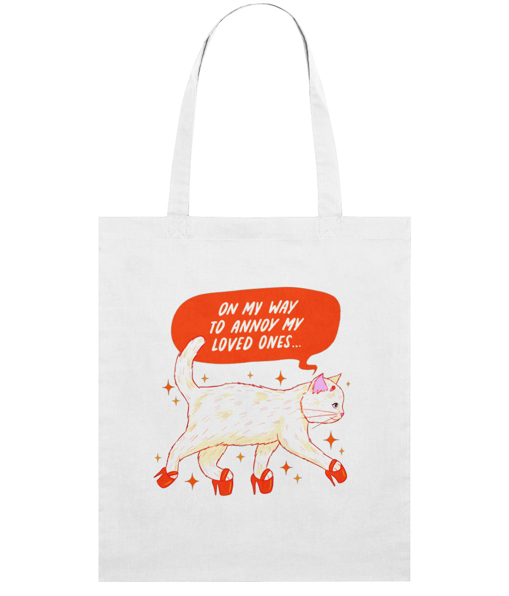 "Annoying my loved ones" Tote by Susana Draws | Eco-friendly tote bag