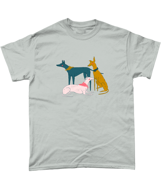 "Greyhound Girl Gang" T-Shirt by Kaila Elders | Dog Lover's Tee