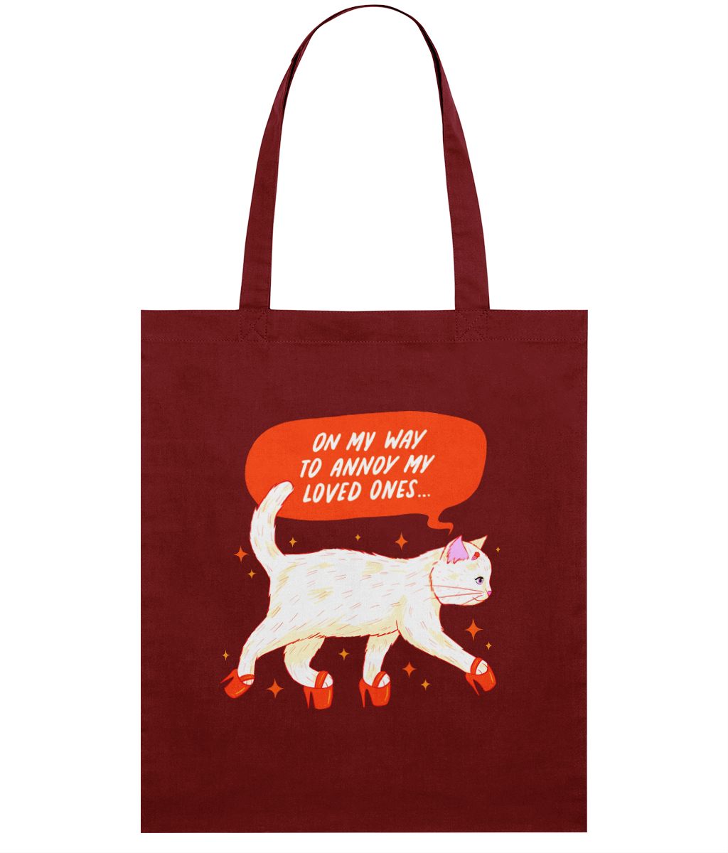 "Annoying my loved ones" Tote by Susana Draws | Eco-friendly tote bag