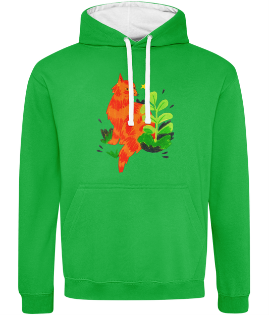 "Orange Cat" Hoodie by Phoebe Dee | Cosy & Eco-friendly clothing