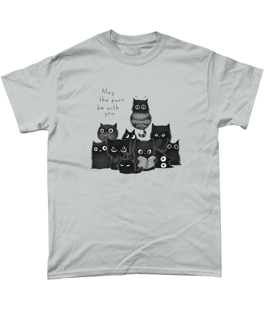 "The Floof Collective" T-Shirt by Purr.In.Ink | Black text | 100% cotton & eco-friendly