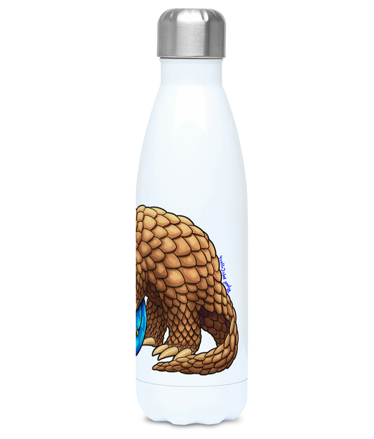 “Hold Onto Hope” by Ryan McCulloch - Charity design - 500ml Stainless steel water bottle | Support Pangolin Conservation