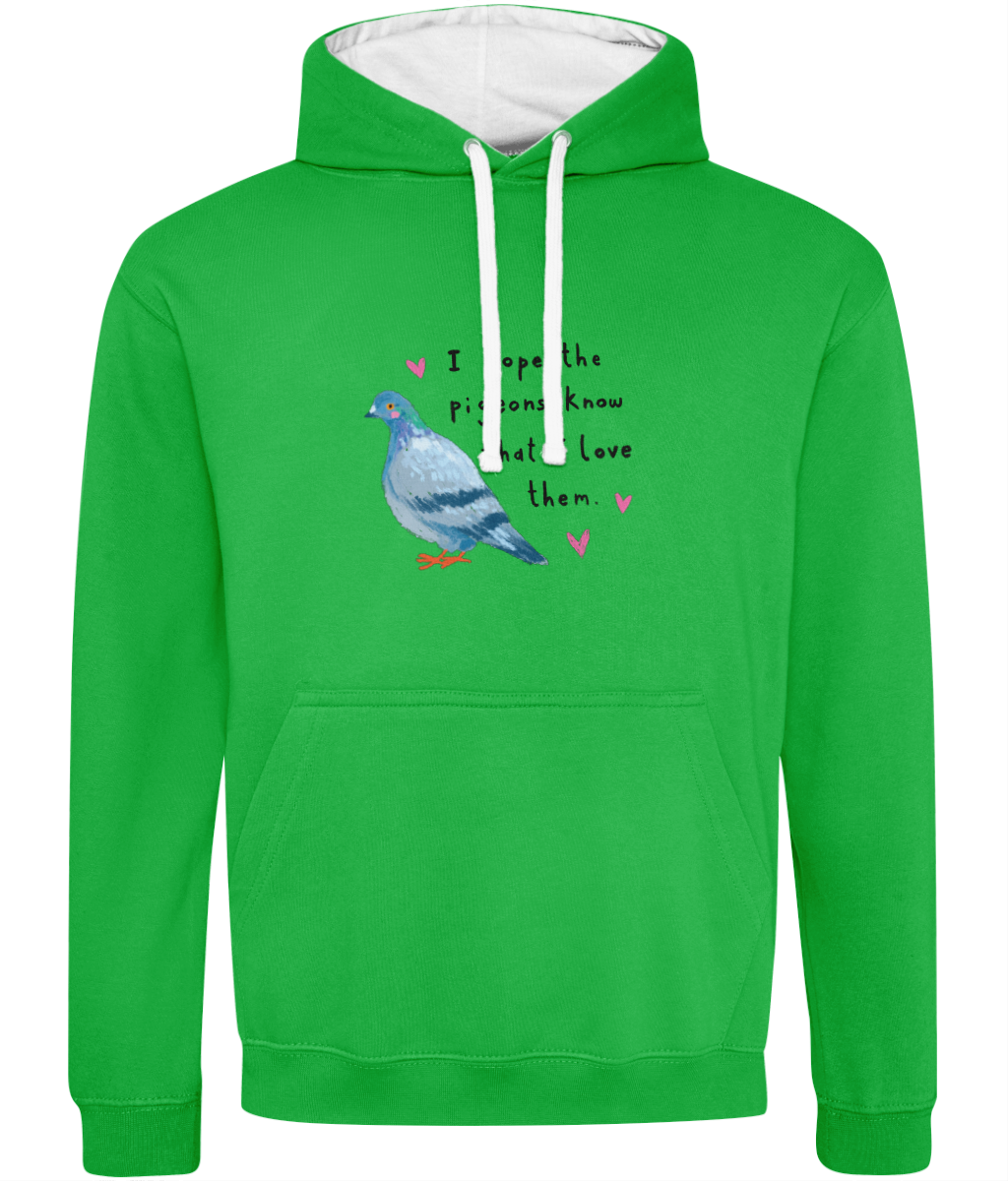 "I Hope the Pigeons Know" Hoodie by Abbie Rosie | Cosy & Eco-friendly