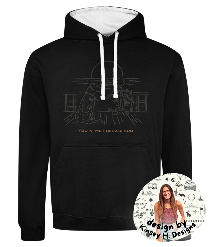 "You N' Me Forever Bud" Hoodie by Kinsey H Designs | Cosy & Eco-friendly