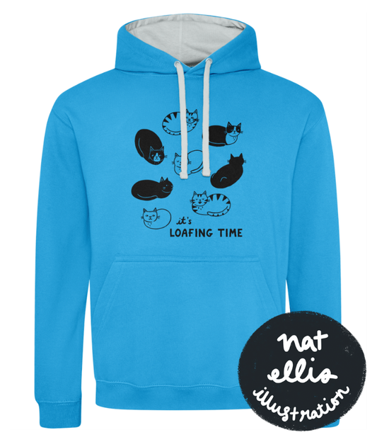 "It’s Loafing Time" Hoodie by Nat Ellis | Cosy & eco-friendly