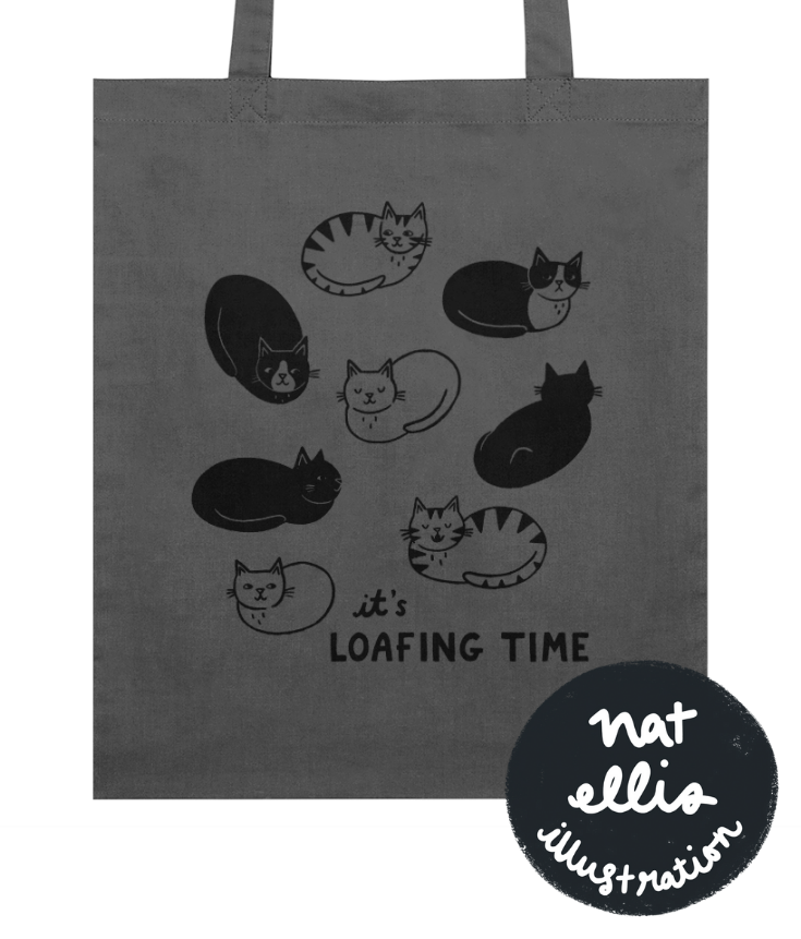 "It’s Loafing Time" Tote Bag by Nat Ellis | Organic cotton & eco-friendly