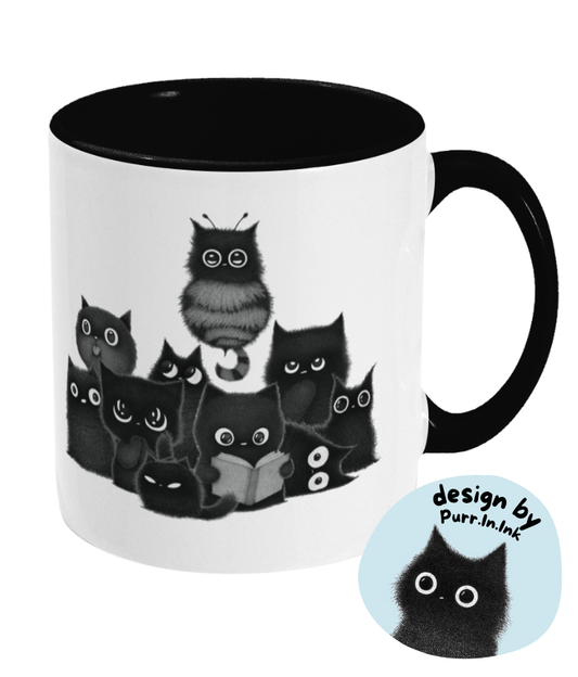 "The Floof Collective" Mug by Purr.In.Ink | 11oz Two-Toned Mug