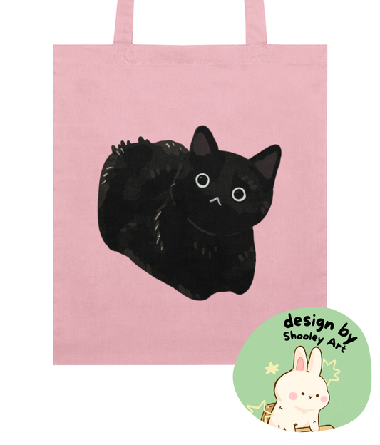 "Void Cat" Tote by Shooley Art | Organic Cotton Tote Bag