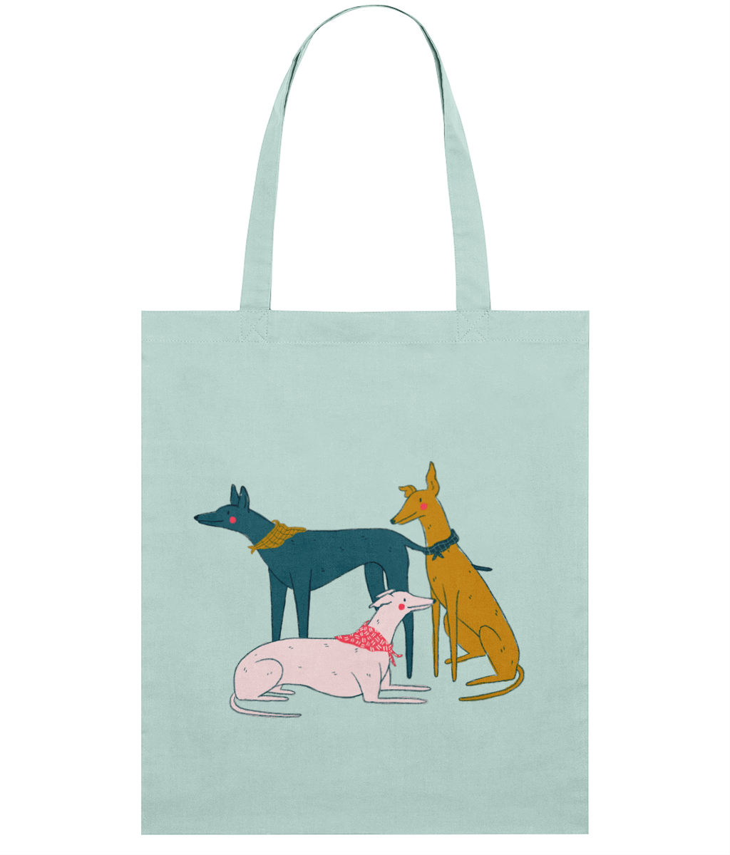 "Greyhound Girl Gang" Tote Bag by Kaila Elders | Eco-Friendly Dog Lover's Tote