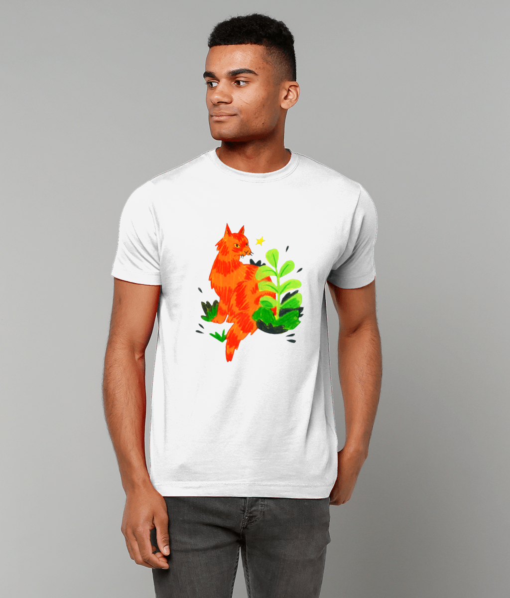 "Orange Cat" T-Shirt by Phoebe Dee | 100% Cotton & eco-friendly