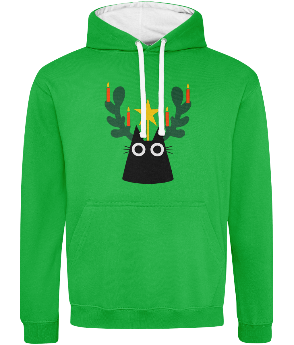 "Yule Cat" Hoodie by Merle Goll | Christmas Edition | Cosy & Festive