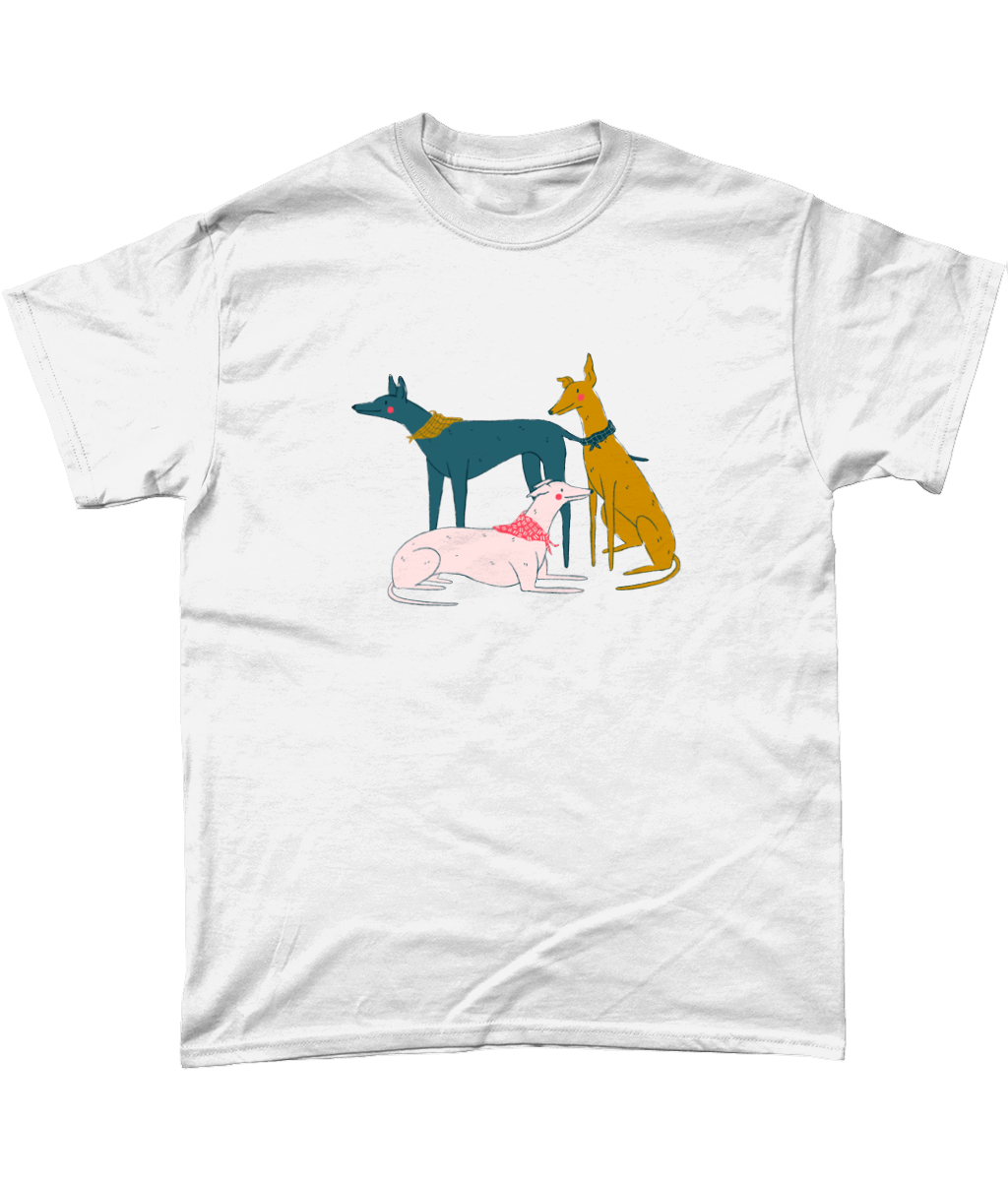 "Greyhound Girl Gang" T-Shirt by Kaila Elders | Dog Lover's Tee