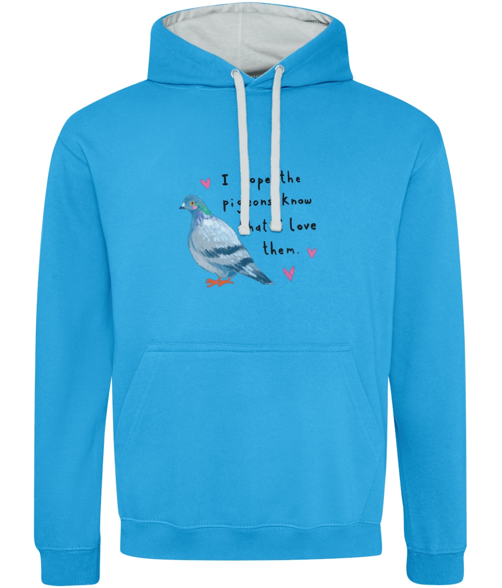 "I Hope the Pigeons Know" Hoodie by Abbie Rosie | Cosy & Eco-friendly