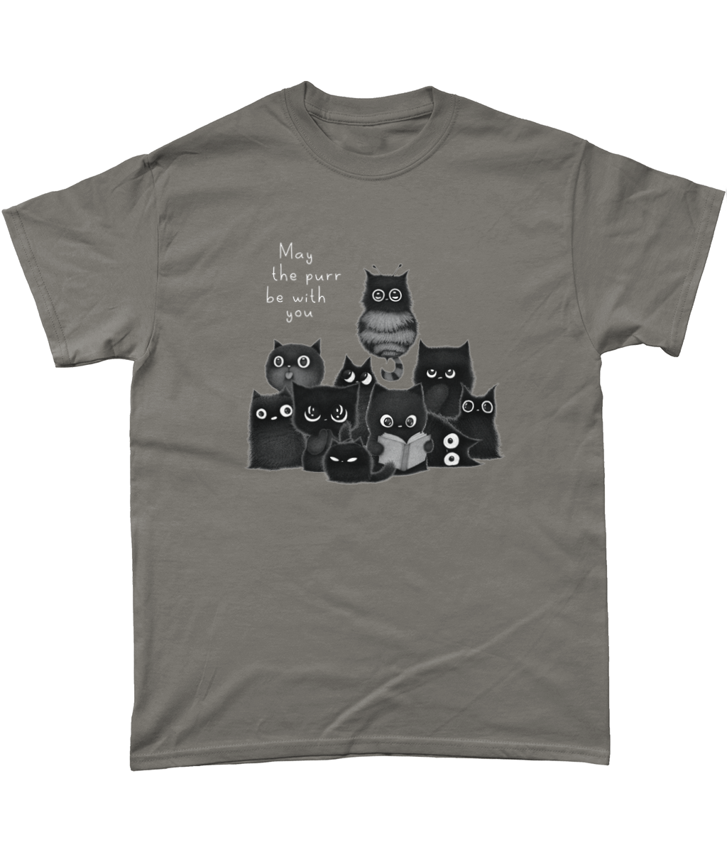 "The Floof Collective" T-Shirt by Purr.In.Ink | White text | 100% cotton & eco-friendly