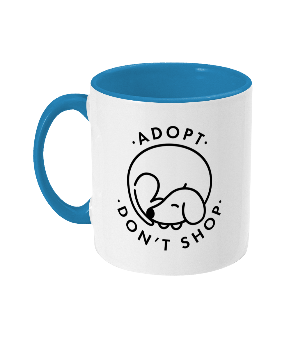 'Adopt Don't Shop' Two Toned Mug