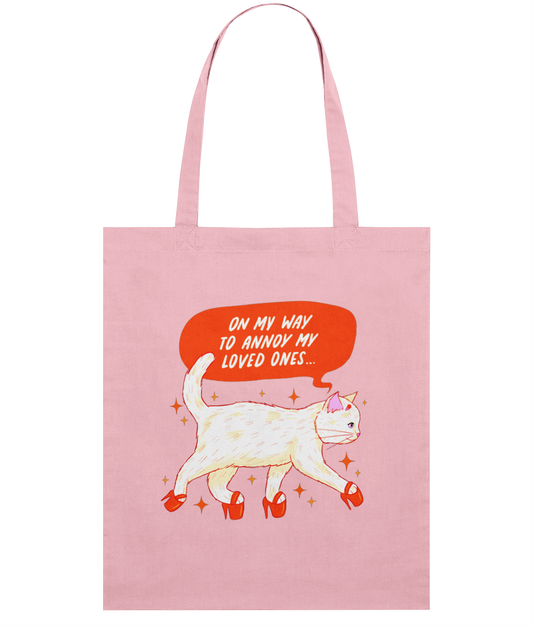 "Annoying my loved ones" Tote by Susana Draws | Eco-friendly tote bag