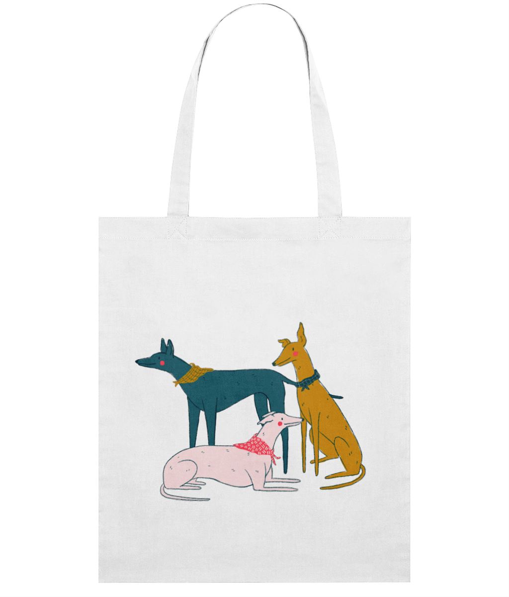 "Greyhound Girl Gang" Tote Bag by Kaila Elders | Eco-Friendly Dog Lover's Tote