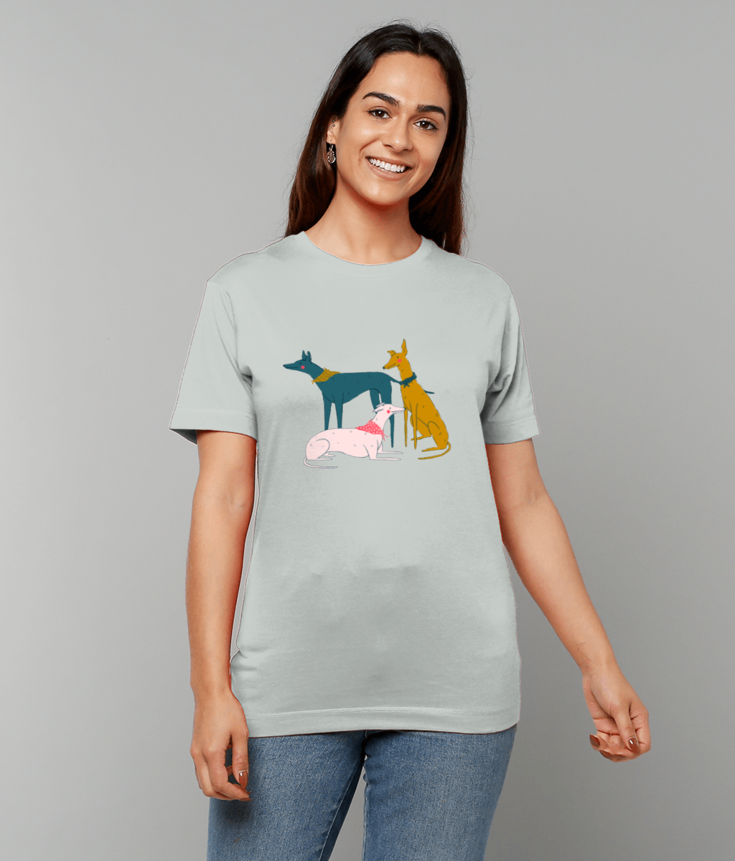 "Greyhound Girl Gang" T-Shirt by Kaila Elders | Dog Lover's Tee