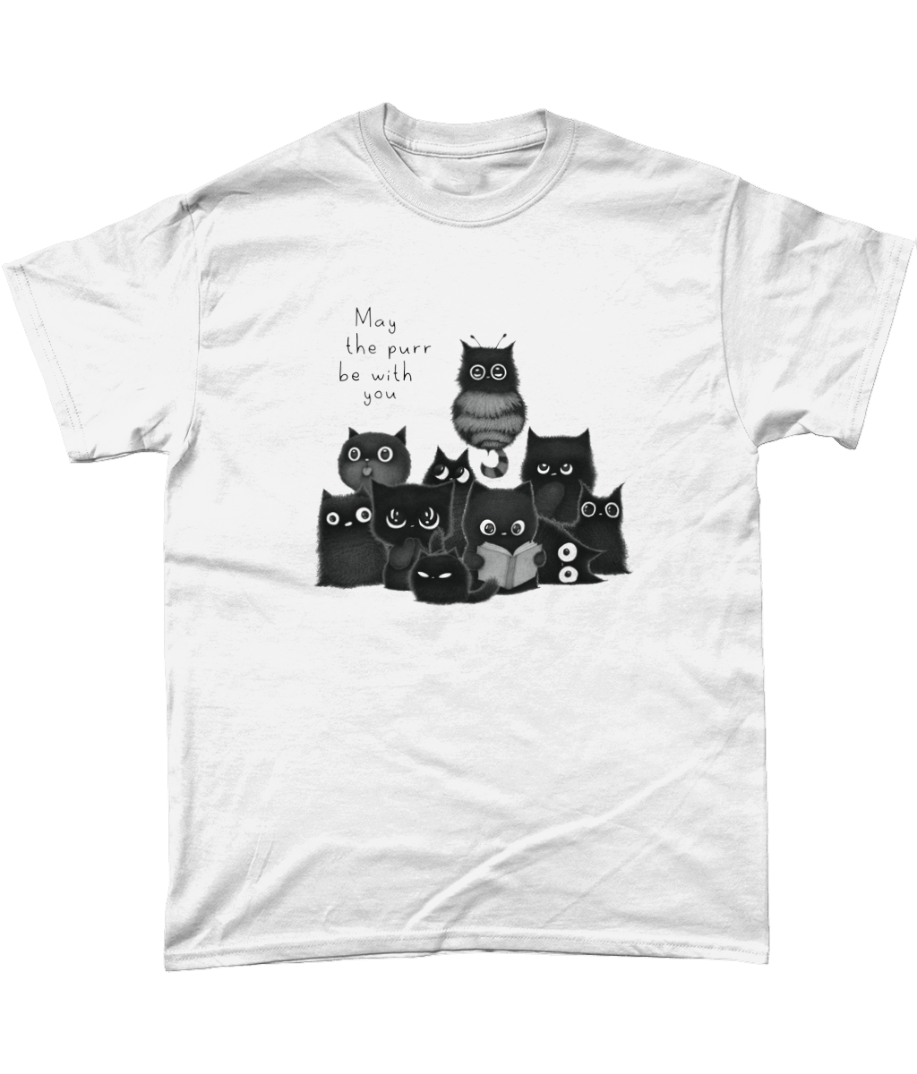 "The Floof Collective" T-Shirt by Purr.In.Ink | Black text | 100% cotton & eco-friendly