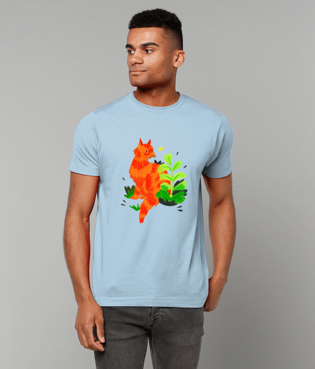 "Orange Cat" T-Shirt by Phoebe Dee | 100% Cotton & eco-friendly