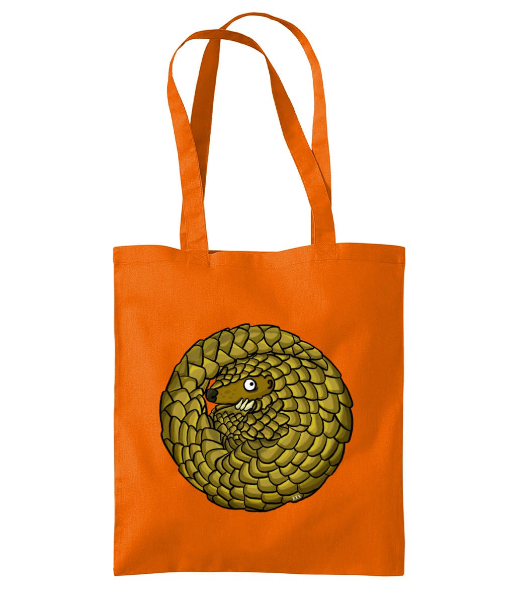 “Help! - Pangolin” by Merle Goll - without slogan - Cotton tote bag | Support Pangolin Conservation