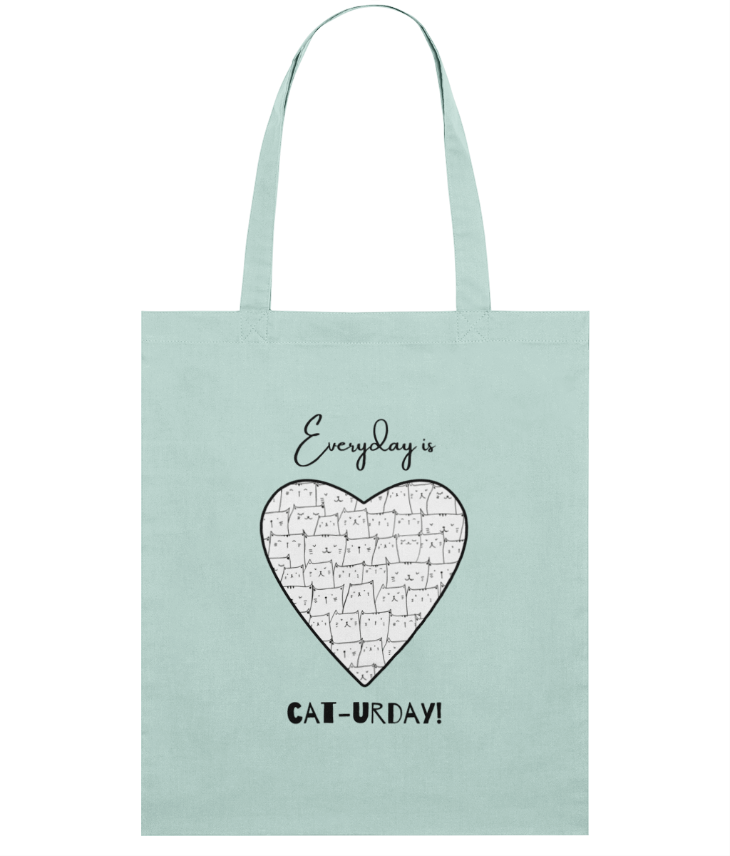 Everyday is Caturday Light Tote Bag – 100% Organic Cotton