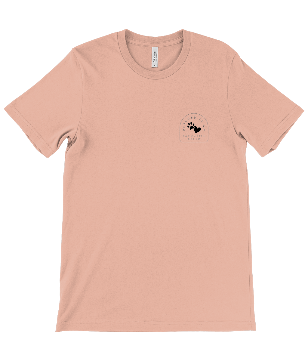Unisex Rescued Breed T-Shirt - Soft Cotton, Vegan Inks, Supports Animal Welfare