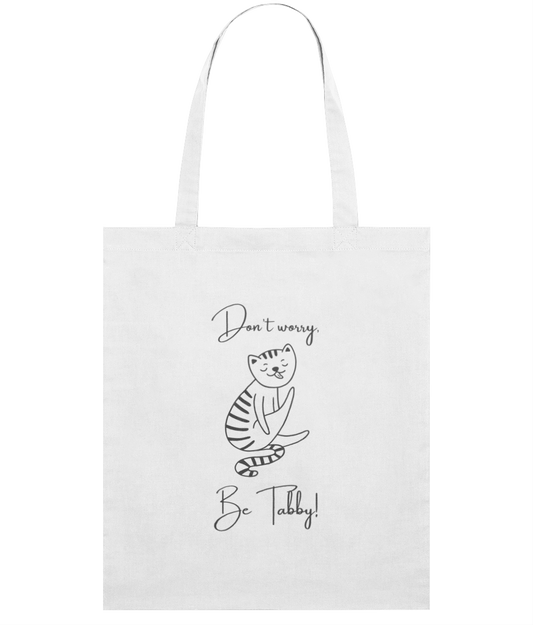 'Don't worry, be tabby' Light Tote Bag